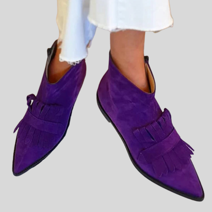 Brielle™ | Fringed Ankle Boots