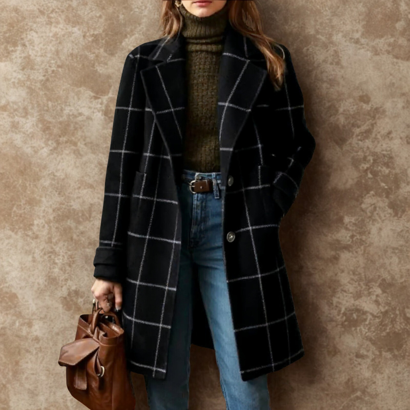 Caprice │ Elegant Plaid Coat