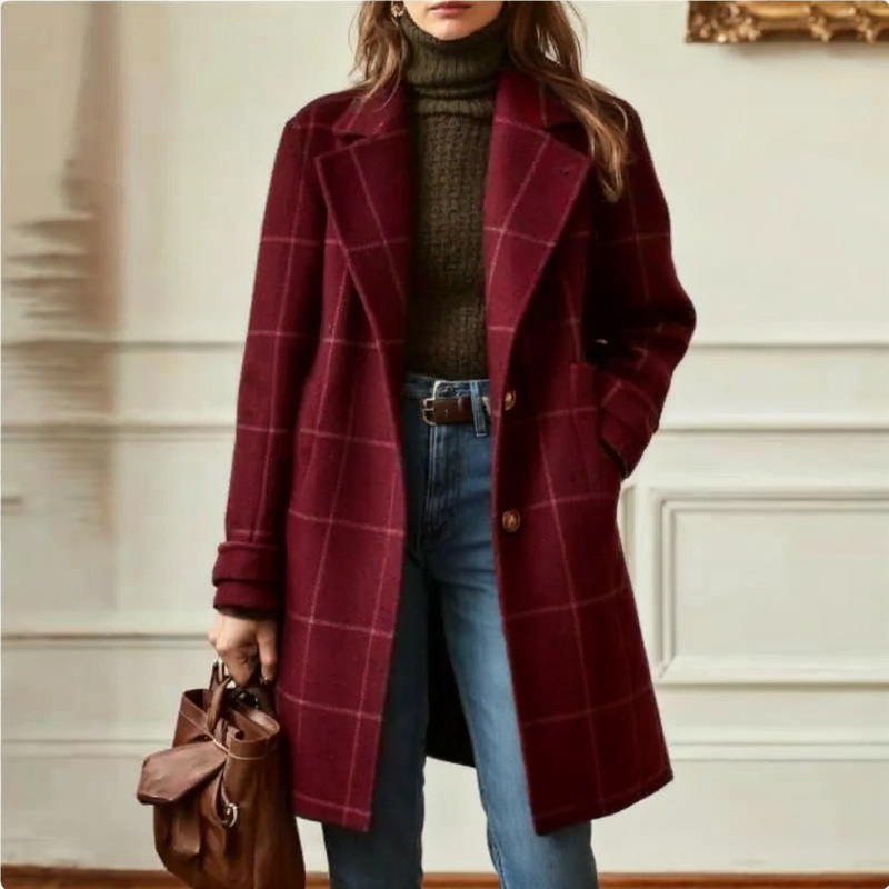 Caprice │ Elegant Plaid Coat