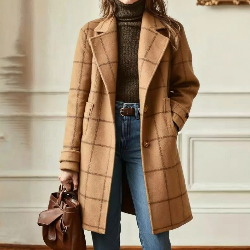 Caprice │ Elegant Plaid Coat