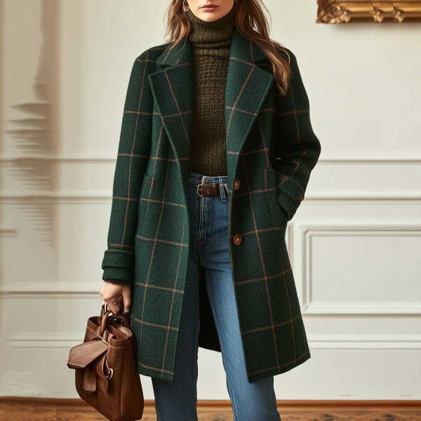 Caprice │ Elegant Plaid Coat